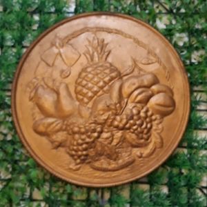 VINTAGE metal wall plaque